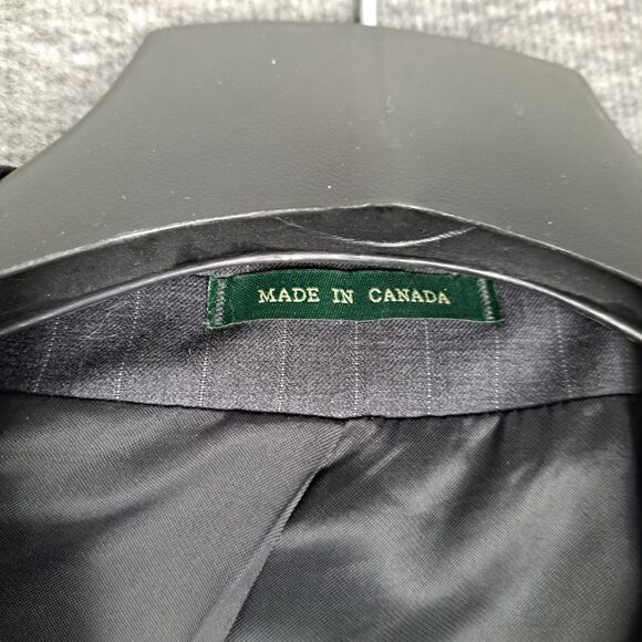 Lauren Ralph Lauren Men's 47R Pinstripe 100% Wool Blazer Sport Coat Jacket - Picture 4 of 16